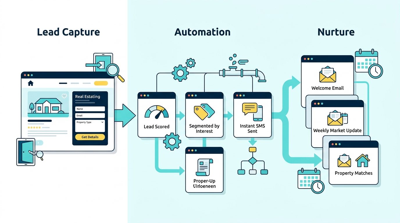 Real Estate Lead Flow Infographic