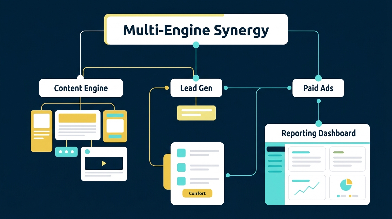 Multi-Engine Synergy Diagram