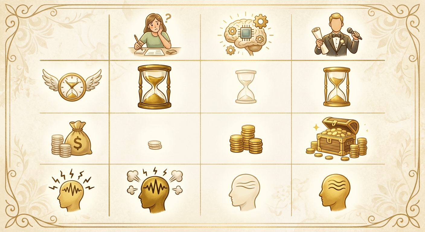 Cost-Benefit Analysis Infographic for Wedding Speeches